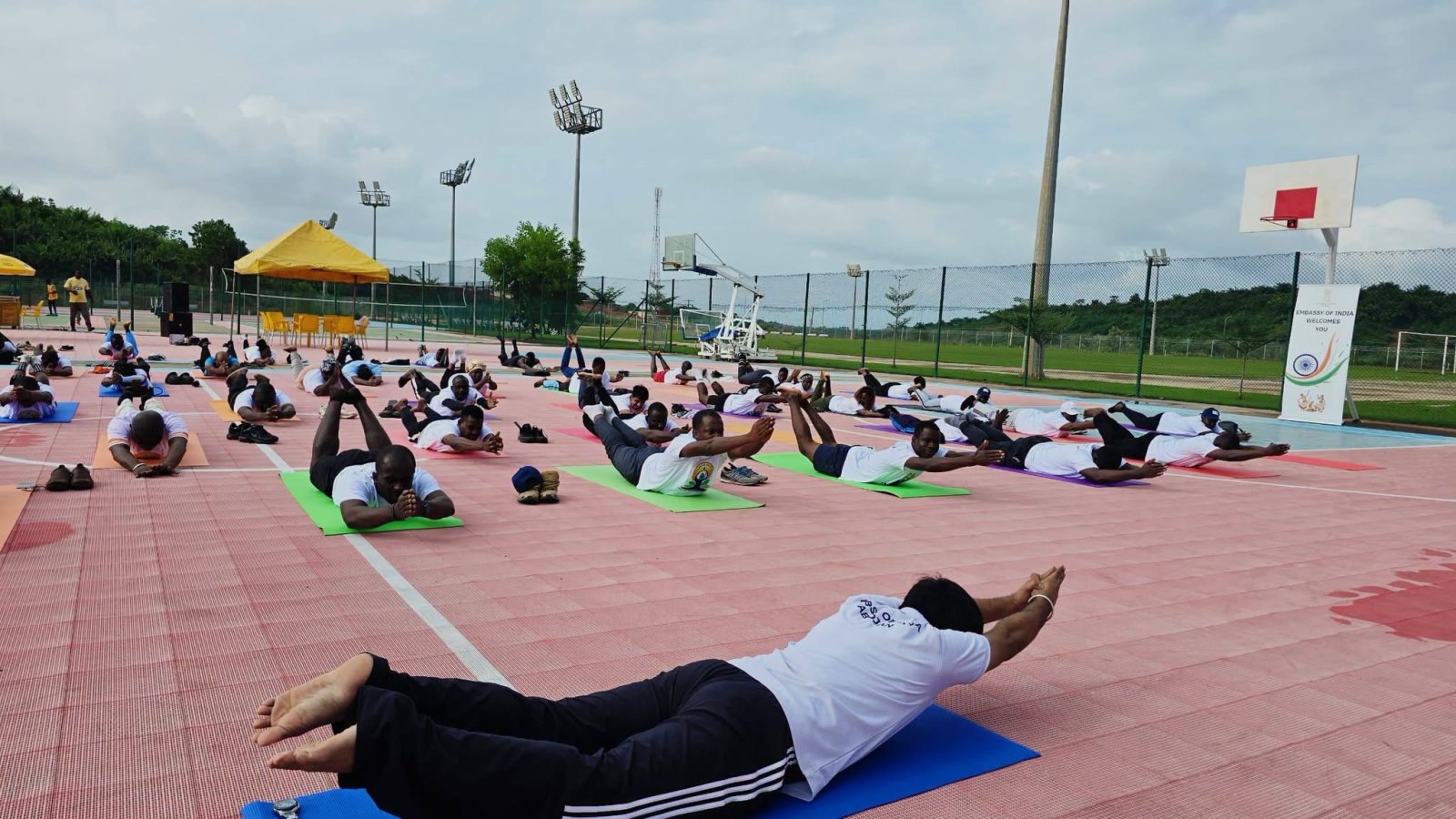 Yoga Session at the University of San Pedro on 20 June 2026