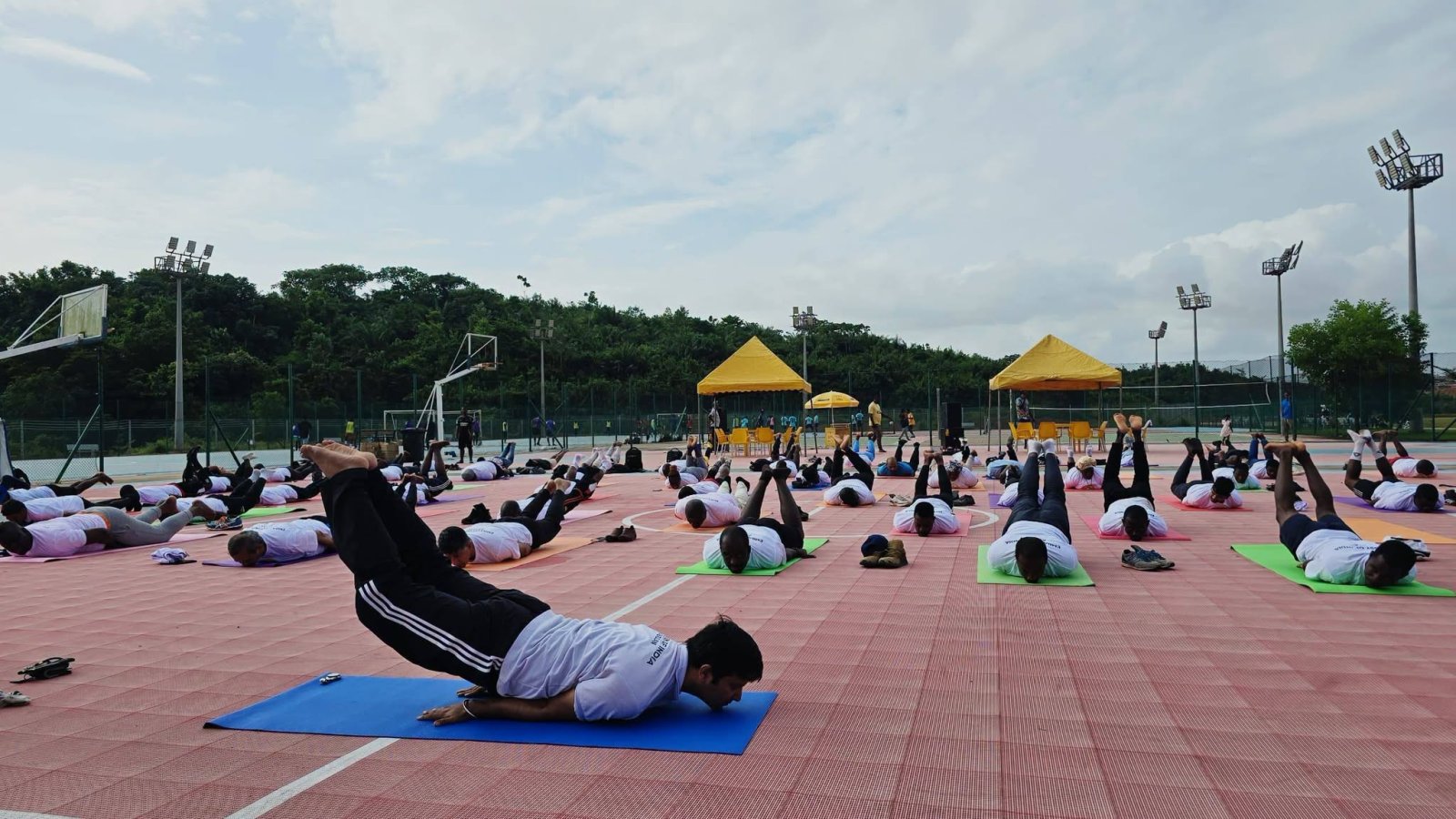 Yoga Session at the University of San Pedro on 20 June 2026