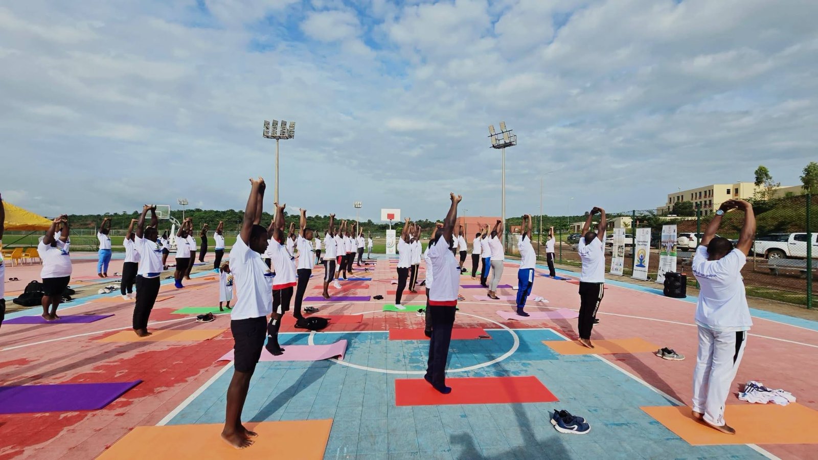 Yoga Session at the University of San Pedro on 20 June 2026