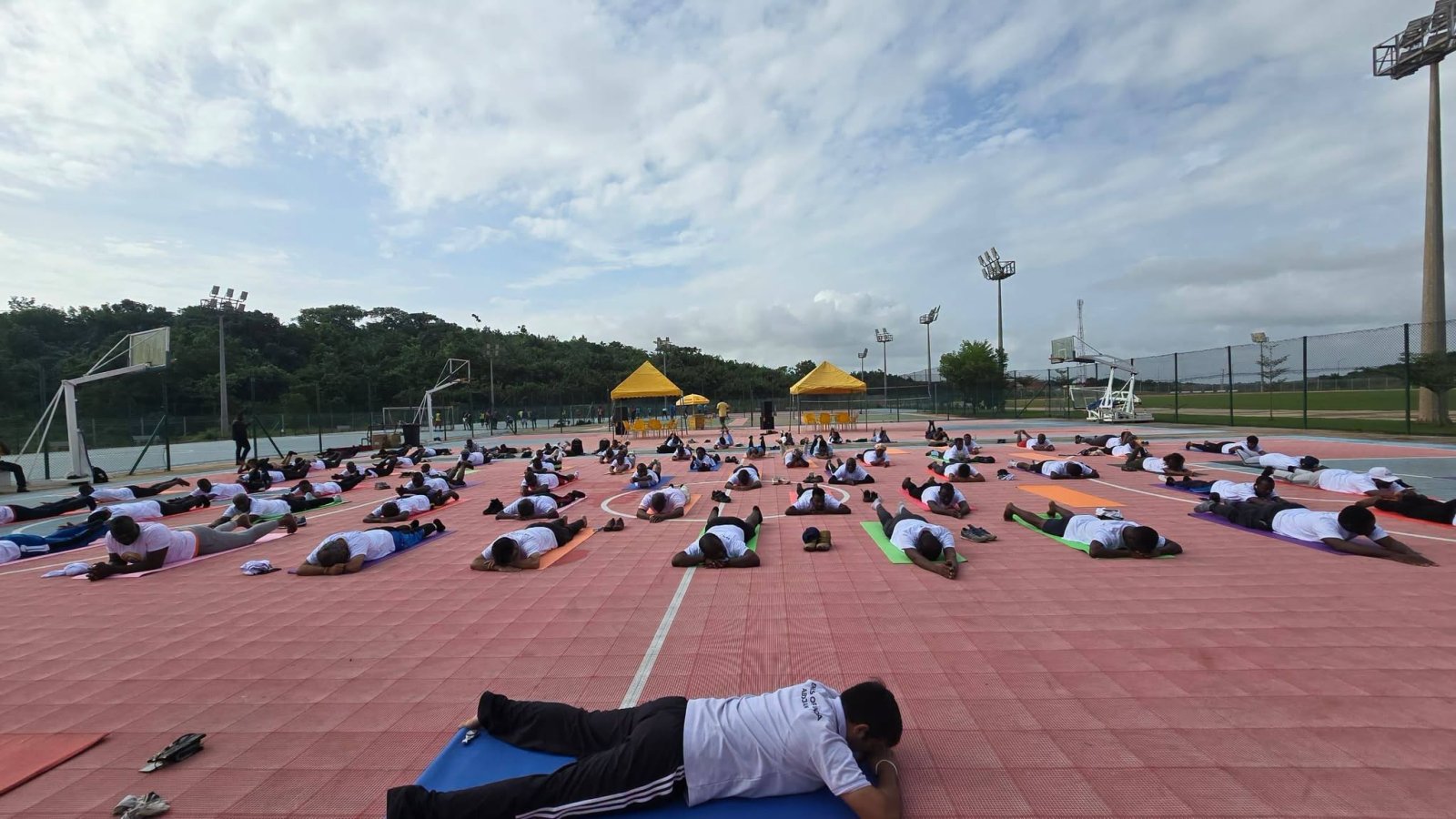 Yoga Session at the University of San Pedro on 20 June 2026