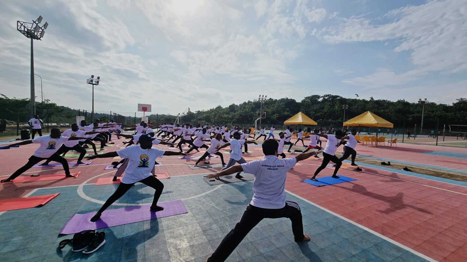 Yoga Session at the University of San Pedro on 20 June 2026