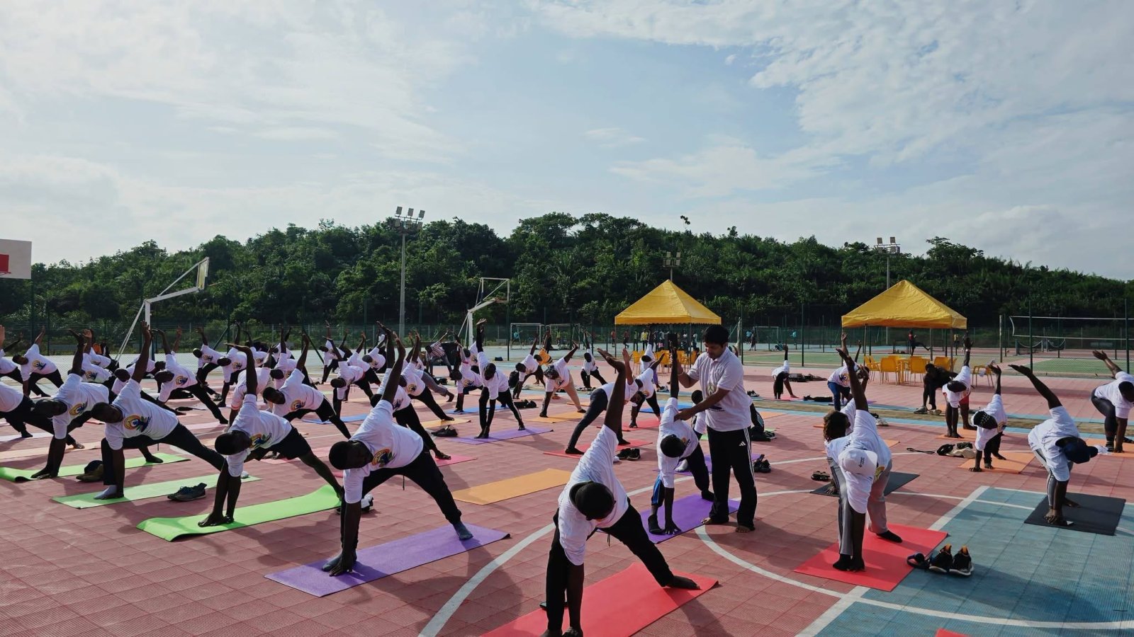 Yoga Session at the University of San Pedro on 20 June 2026