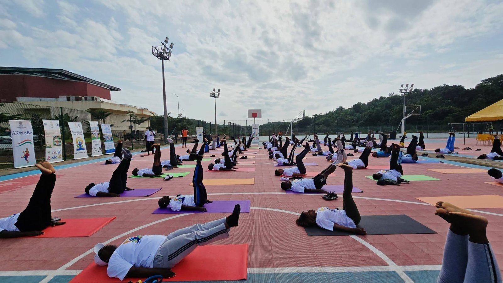 Yoga Session at the University of San Pedro on 20 June 2026