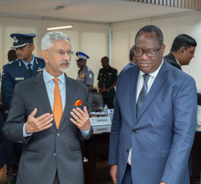 Hon'ble External Affairs Minister of India Dr. S. Jaishankar met H.E. Mr. Téné Birahima Ouattara, Vice-Prime Minister & Minister of Defence of Côte d'Ivoire on 7 October 2026
