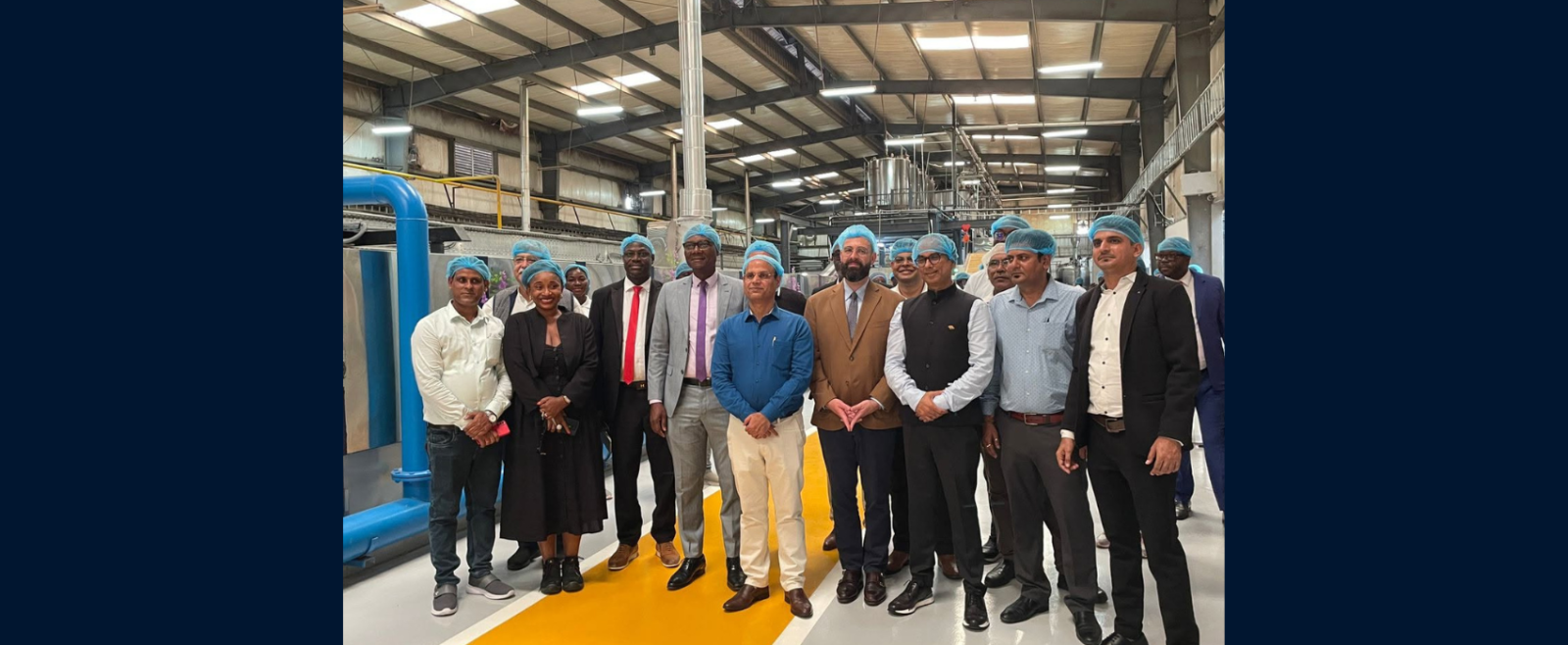 Ambassador Dr. Rajesh Ranjan inaugurated the new Parle biscuits assembly line in Côte d’Ivoire