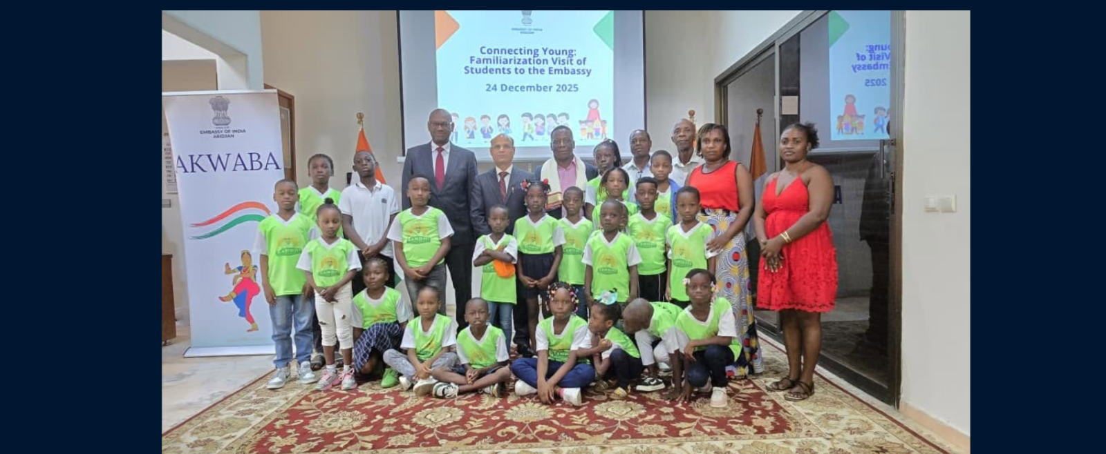 Familiarization visit from Gandhi School students to Embassy