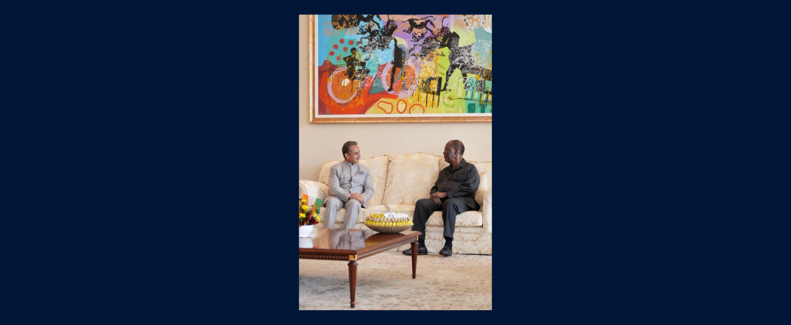 Minister of State for External Affairs Shri Kirti Vardhan Singh call on H.E. Mr. Alassane Ouattara, President of the Republic of Côte d’Ivoire on 8 August 2026