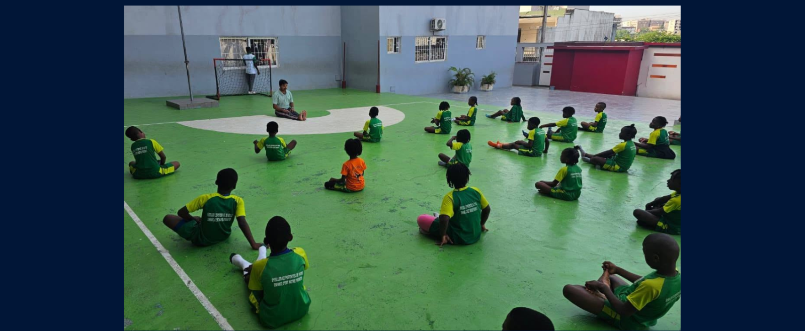 Mission organized a special yoga session at ECEME School