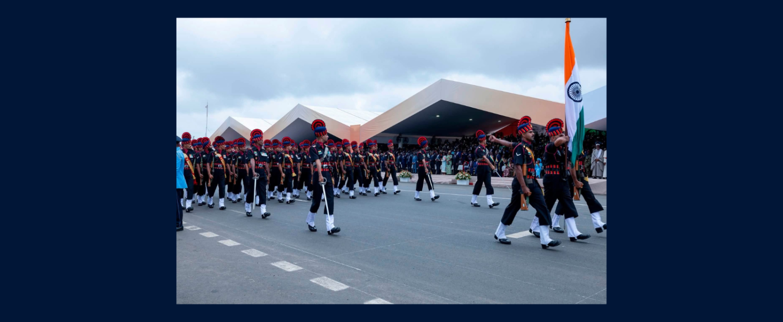 An Indian Army Marching Contingent participated in the 66th Independence Day of the Republic of Côte d’Ivoire.  The Government of India was represented by Minister of State for External Affairs Shri Kirti Vardhan Singh