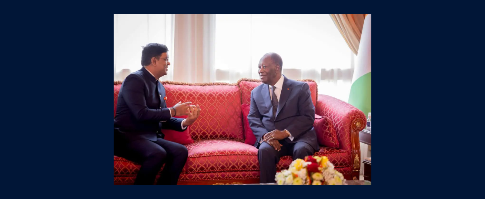Following Credentials Ceremony, Ambassador Mr. Ramesh Babu Lakshmanan called on H.E. Mr. Alassane Ouattara, President of the Republic of Côte d’Ivoire on 16 September 2026
