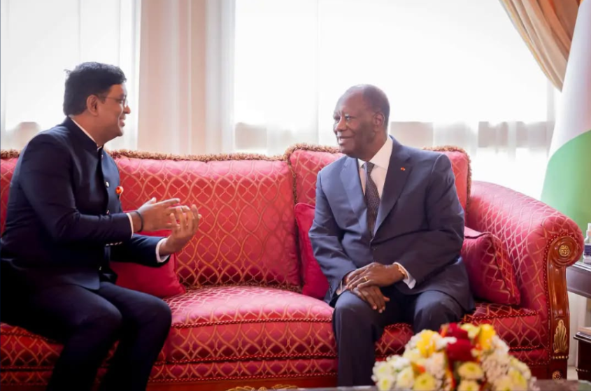 Following Credentials Ceremony, Ambassador Mr. Ramesh Babu Lakshmanan called on H.E. Mr. Alassane Ouattara, President of the Republic of Côte d’Ivoire on 16 September 2026