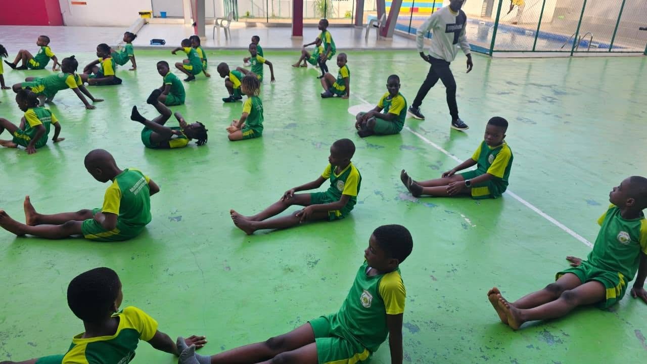 Mission organized a special yoga session at ECEME School