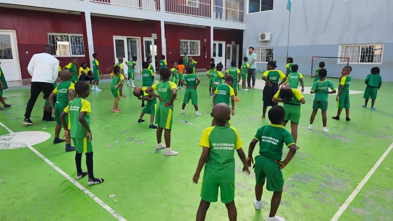 Mission organized a special yoga session at ECEME School