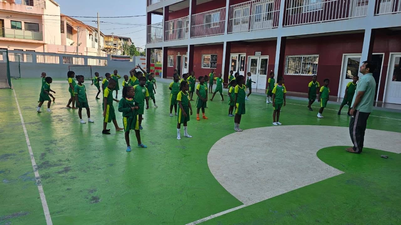 Mission organized a special yoga session at ECEME School
