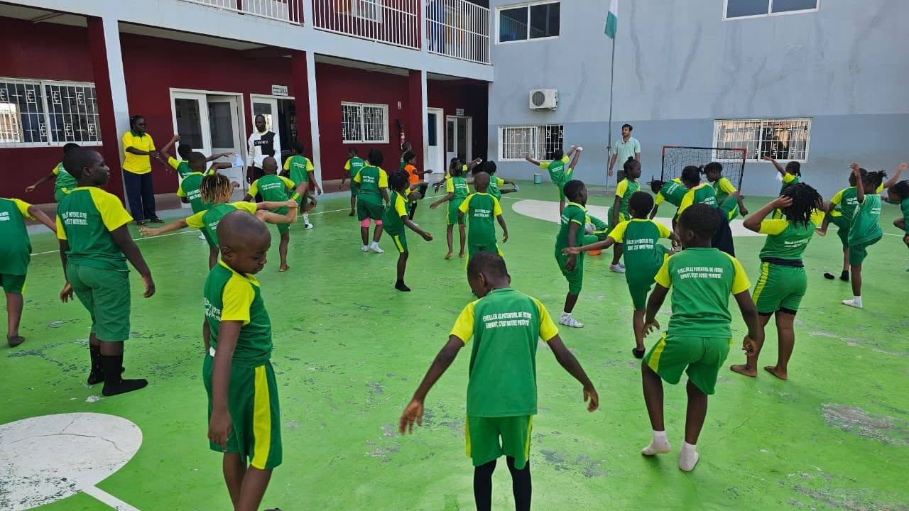 Mission organized a special yoga session at ECEME School