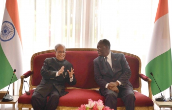 Visite Of President Shri Pranab Mukherjee in Abidjan- Ivory Coast