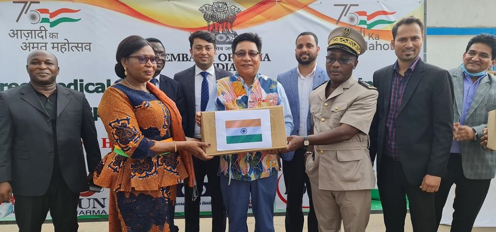 Embassy in partnership with Indian Pharma Organized Free Med-Camp & Donation of Life saving drugs to General Hospital of Anyama