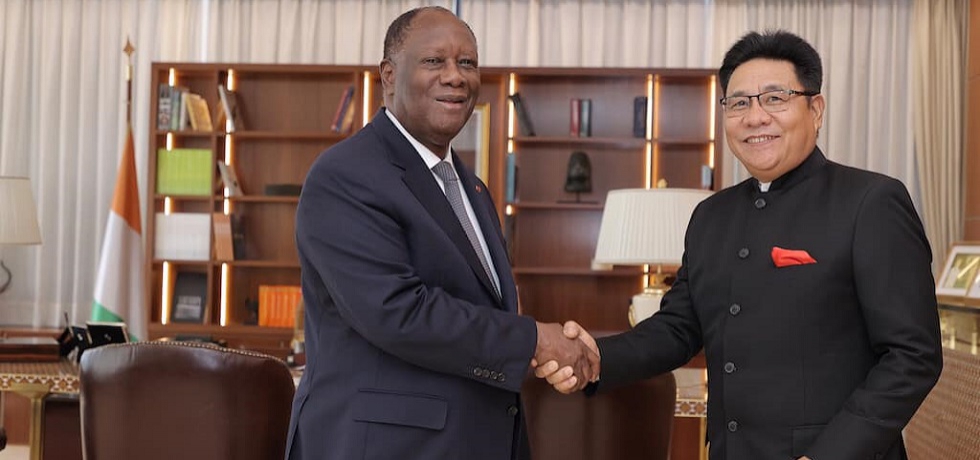 Ambassador Called on H.E Mr. Alassane Ouattara, President of the Republic of Cote d'Ivoire