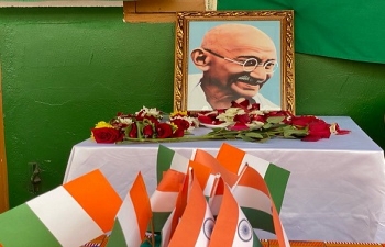 Celebration of Gandhi Jayanti at Gandhi School in Yopougon