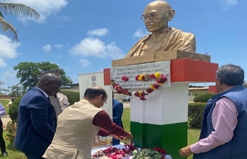 Commemoration of Gandhi Jayanti at Mahatma Gandhi IT & Biotechnology Park in Grand Bassam