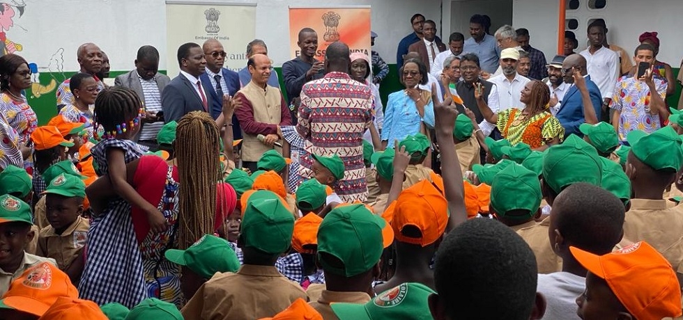 Celebration of Gandhi Jayanti at Gandhi School in Yopougon 