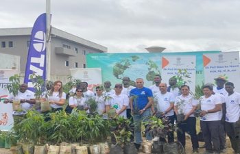 Tree Plantation by Embassy in collaboration with Tata-CI
